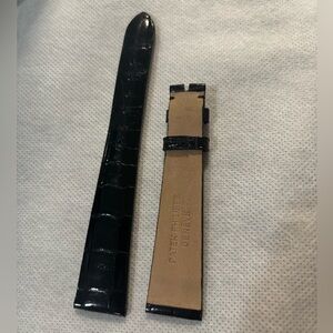 Patek Philippe never worn shiny black alligator strap 20x14